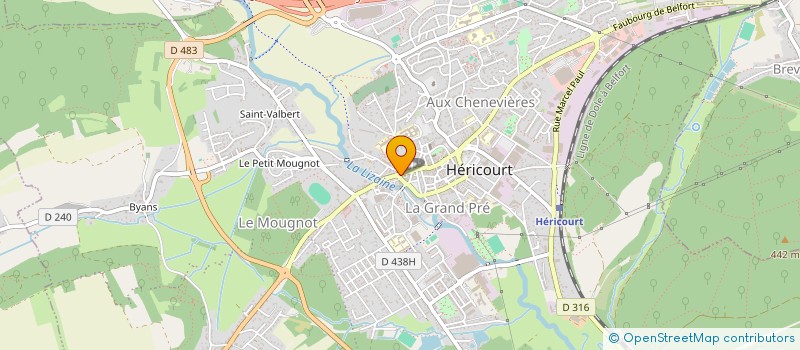 localisation de l'entreprise MONSIEUR DAMIEN MARTIN  HERICOURT