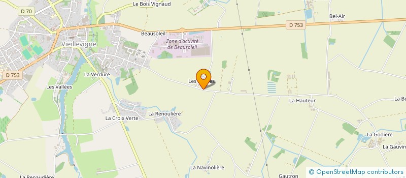 localisation de l'entreprise MONSIEUR DAMIEN MARTINEAU  VIEILLEVIGNE