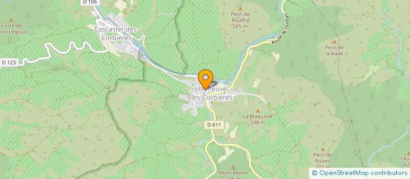 localisation de l'entreprise MONSIEUR DAMIEN MARTINEZ  VILLENEUVE-LES-CORBIERES