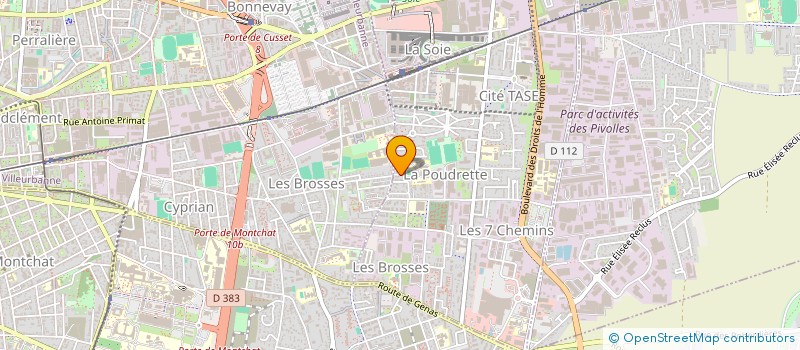 localisation de l'entreprise MONSIEUR DAMIEN MARTINS ALVES  VAULX-EN-VELIN