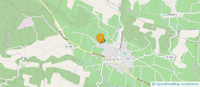 localisation de l'entreprise MONSIEUR DAMIEN MATHIEU  CAVILLARGUES