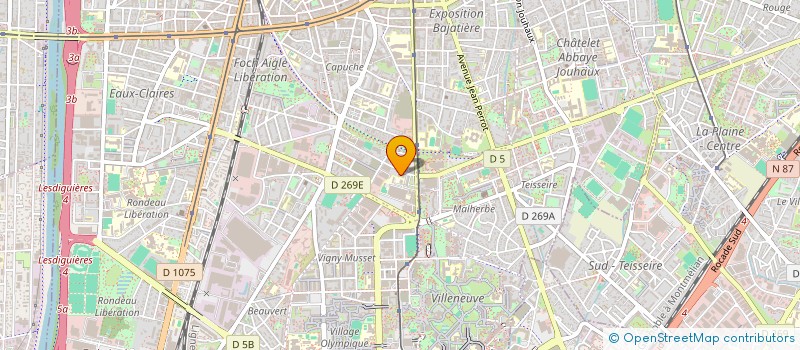 localisation de l'entreprise MONSIEUR DAMIEN MATHIEUX  GRENOBLE