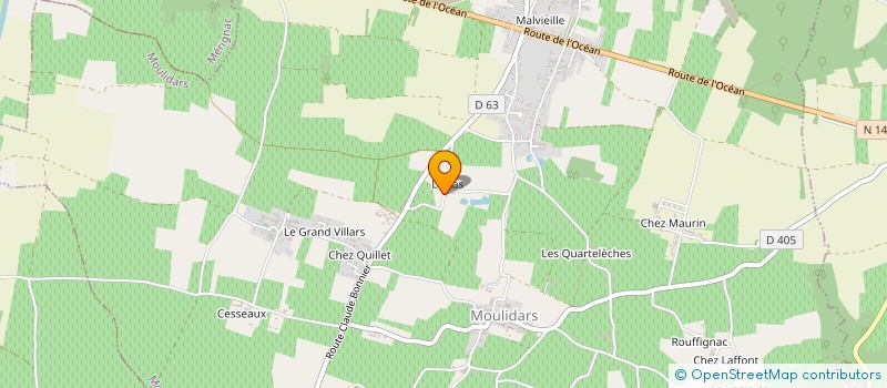 localisation de l'entreprise MONSIEUR DAMIEN MATIGNON à MOULIDARS