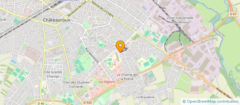 localisation de l'entreprise MONSIEUR DAMIEN MAUPOUX à CHATEAUROUX
