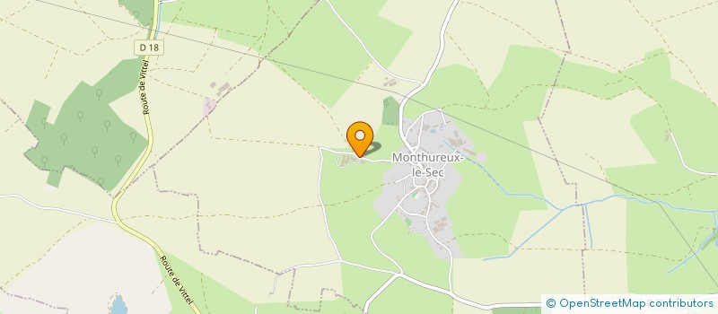 localisation de l'entreprise MONSIEUR DAMIEN MAYAUX  MONTHUREUX-LE-SEC