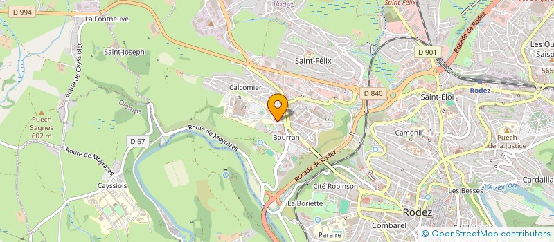 localisation de l'entreprise MONSIEUR DAMIEN MAZARS à RODEZ