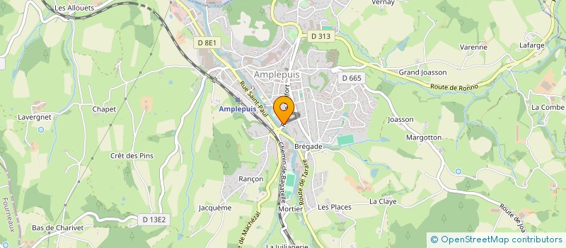 localisation de l'entreprise MONSIEUR DAMIEN MECHERI  AMPLEPUIS