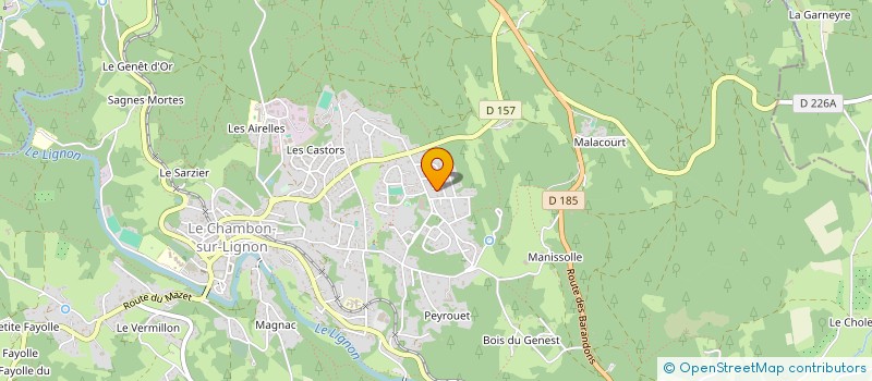 localisation de l'entreprise MONSIEUR DAMIEN MELONI à LE CHAMBON-SUR-LIGNON