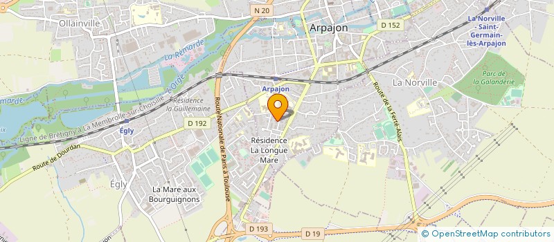 localisation de l'entreprise MONSIEUR DAMIEN MENARD à ARPAJON