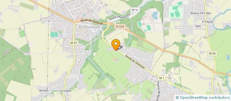 localisation de l'entreprise MONSIEUR DAMIEN MENET-HAURE  MONDONVILLE