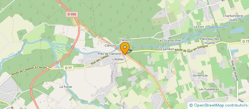 localisation de l'entreprise MONSIEUR DAMIEN MERIGOT  COUR-CHEVERNY