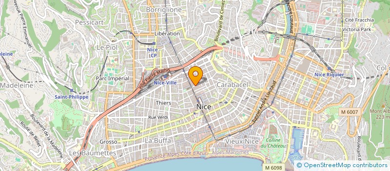 localisation de l'entreprise MONSIEUR DAMIEN MESNIL  NICE