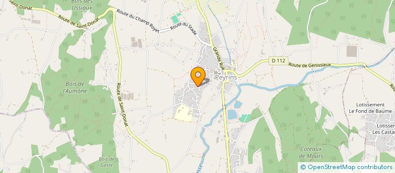 localisation de l'entreprise MONSIEUR DAMIEN MEUNIER  PEYRINS