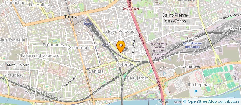 localisation de l'entreprise MONSIEUR DAMIEN MEUNIER  TOURS