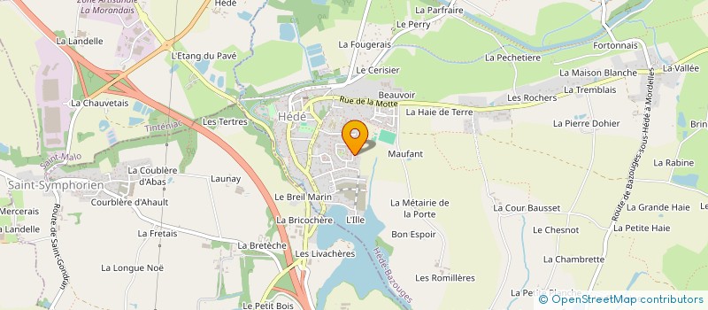 localisation de l'entreprise MONSIEUR DAMIEN MEYER  HEDE-BAZOUGES