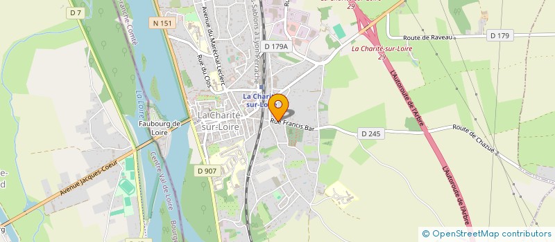 localisation de l'entreprise MONSIEUR DAMIEN MICHELET  LA CHARITE-SUR-LOIRE