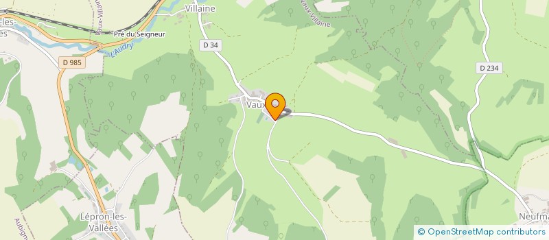 localisation de l'entreprise MONSIEUR DAMIEN MICLET  VAUX-VILLAINE