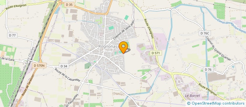 localisation de l'entreprise MONSIEUR DAMIEN MIGNEAUX  ROGNONAS