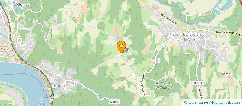 localisation de l'entreprise MONSIEUR DAMIEN MIGRET  SAINT-BARTHELEMY-DE-VALS