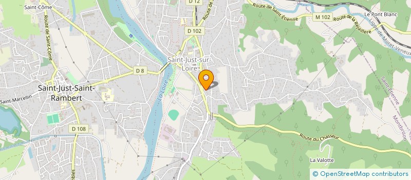 localisation de l'entreprise MONSIEUR DAMIEN MILHAU  SAINT-JUST-SAINT-RAMBERT