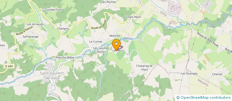 localisation de l'entreprise MONSIEUR DAMIEN MILLE  VAUGNERAY