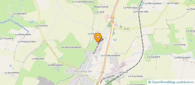 localisation de l'entreprise MONSIEUR DAMIEN MIMEAU  MAZIERES-EN-GATINE