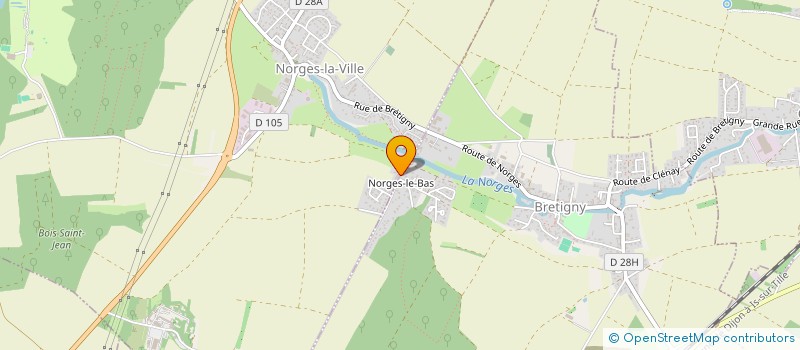 localisation de l'entreprise MONSIEUR DAMIEN MODIN  NORGES-LA-VILLE