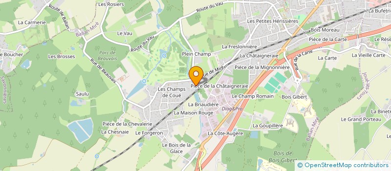 localisation de l'entreprise MONSIEUR DAMIEN MOLLET  BALLAN-MIRE