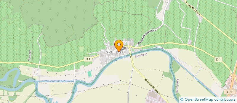 localisation de l'entreprise MONSIEUR DAMIEN MONCHAUSSE  CUMIERES