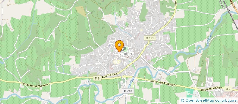 localisation de l'entreprise MONSIEUR DAMIEN MONET  LAUDUN-L'ARDOISE