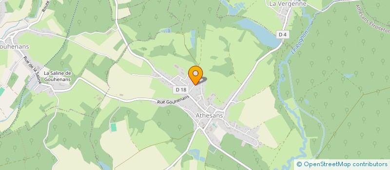 localisation de l'entreprise MONSIEUR DAMIEN MONOT  ATHESANS-ETROITEFONTAINE