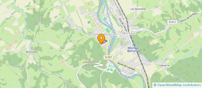 localisation de l'entreprise MONSIEUR DAMIEN MONTAMAT  LESTELLE-BETHARRAM