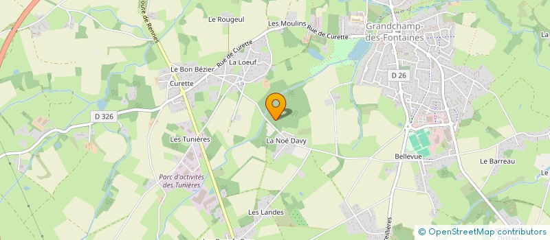 localisation de l'entreprise MONSIEUR DAMIEN MONTEAU  GRANDCHAMP-DES-FONTAINES