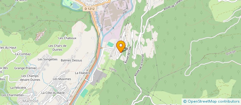 localisation de l'entreprise MONSIEUR DAMIEN MONTVIGNIER-PUCELLAZ  UGINE