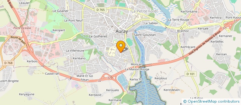 localisation de l'entreprise MONSIEUR DAMIEN MOREAU à AURAY