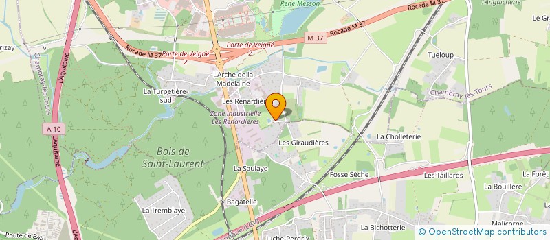 localisation de l'entreprise MONSIEUR DAMIEN MOREAU  CHAMBRAY-LES-TOURS