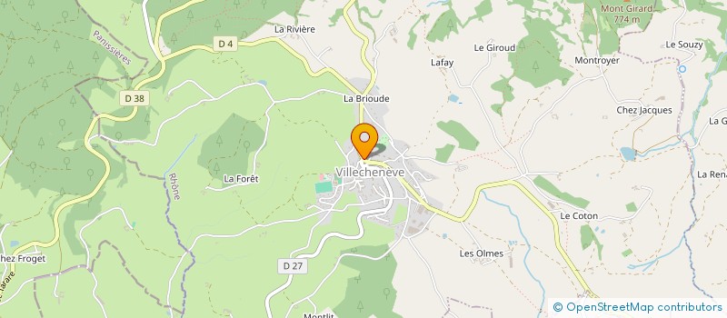 localisation de l'entreprise MONSIEUR DAMIEN MOREAU  VILLECHENEVE