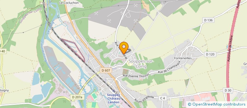 localisation de l'entreprise MONSIEUR DAMIEN MOREL  SOUPPES-SUR-LOING