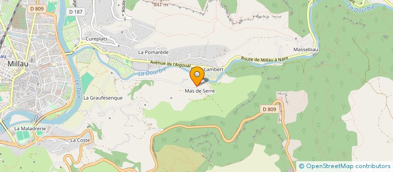 localisation de l'entreprise MONSIEUR DAMIEN MORET  COMPREGNAC