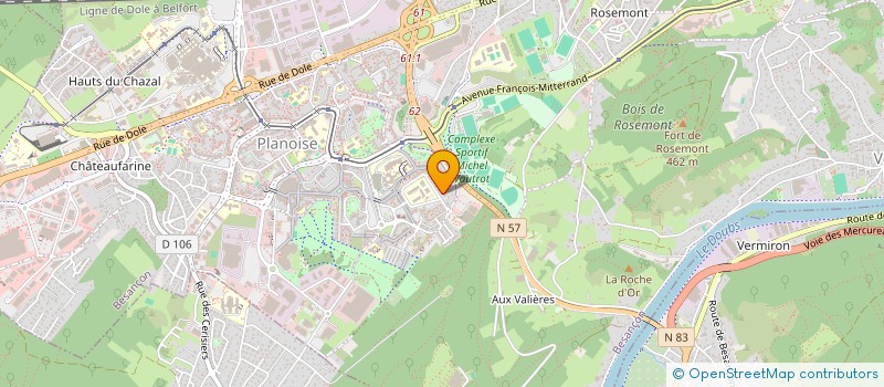 localisation de l'entreprise MONSIEUR DAMIEN MORLAND  BESANCON