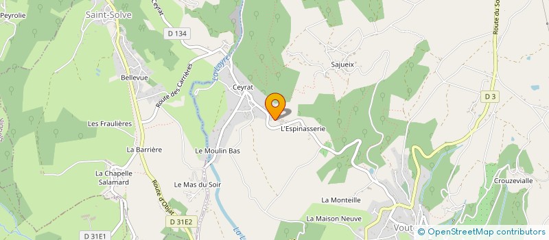 localisation de l'entreprise MONSIEUR DAMIEN MOTURY  VOUTEZAC