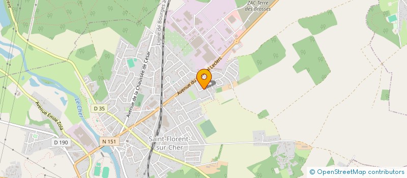 localisation de l'entreprise MONSIEUR DAMIEN MOUREY  SAINT-FLORENT-SUR-CHER