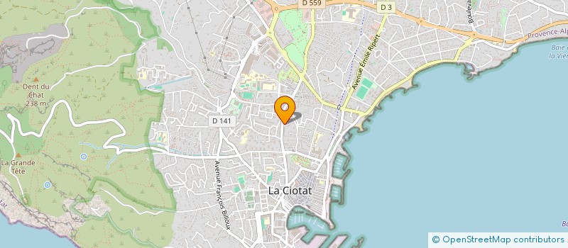 localisation de l'entreprise MONSIEUR DAMIEN MOUSTIER  LA CIOTAT