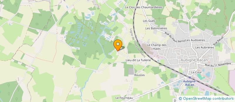 localisation de l'entreprise MONSIEUR DAMIEN MULLER  AUBIGNE-RACAN