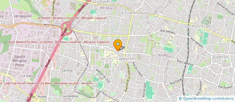 localisation de l'entreprise MONSIEUR DAMIEN MUZARD  MERIGNAC