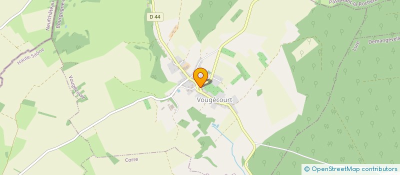 localisation de l'entreprise MONSIEUR DAMIEN NARGUES  VOUGECOURT