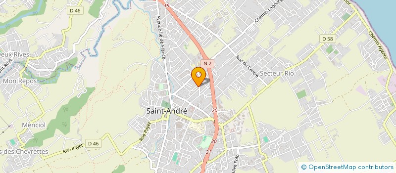 localisation de l'entreprise MONSIEUR DAMIEN NATIVEL  SAINT-ANDRE