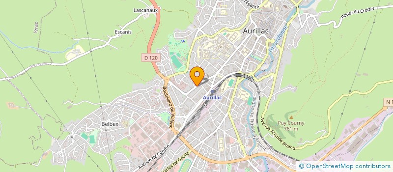 localisation de l'entreprise MONSIEUR DAMIEN NICOLAUDIE à AURILLAC