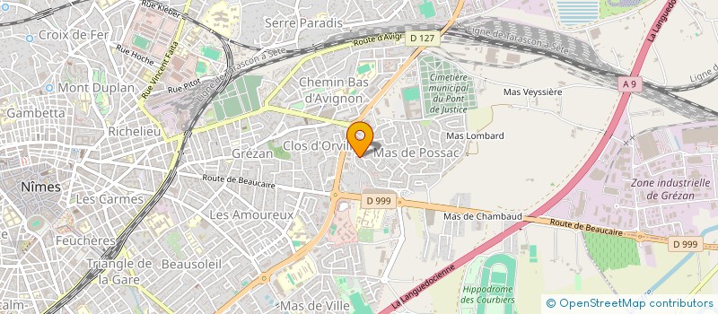 localisation de l'entreprise MONSIEUR DAMIEN NOBLET  NIMES