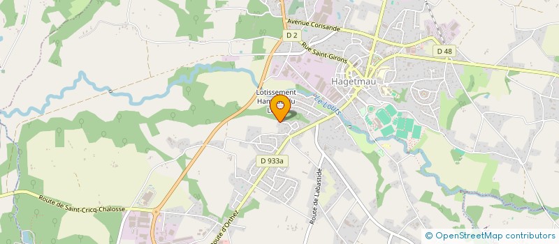 localisation de l'entreprise MONSIEUR DAMIEN NOGUES  HAGETMAU